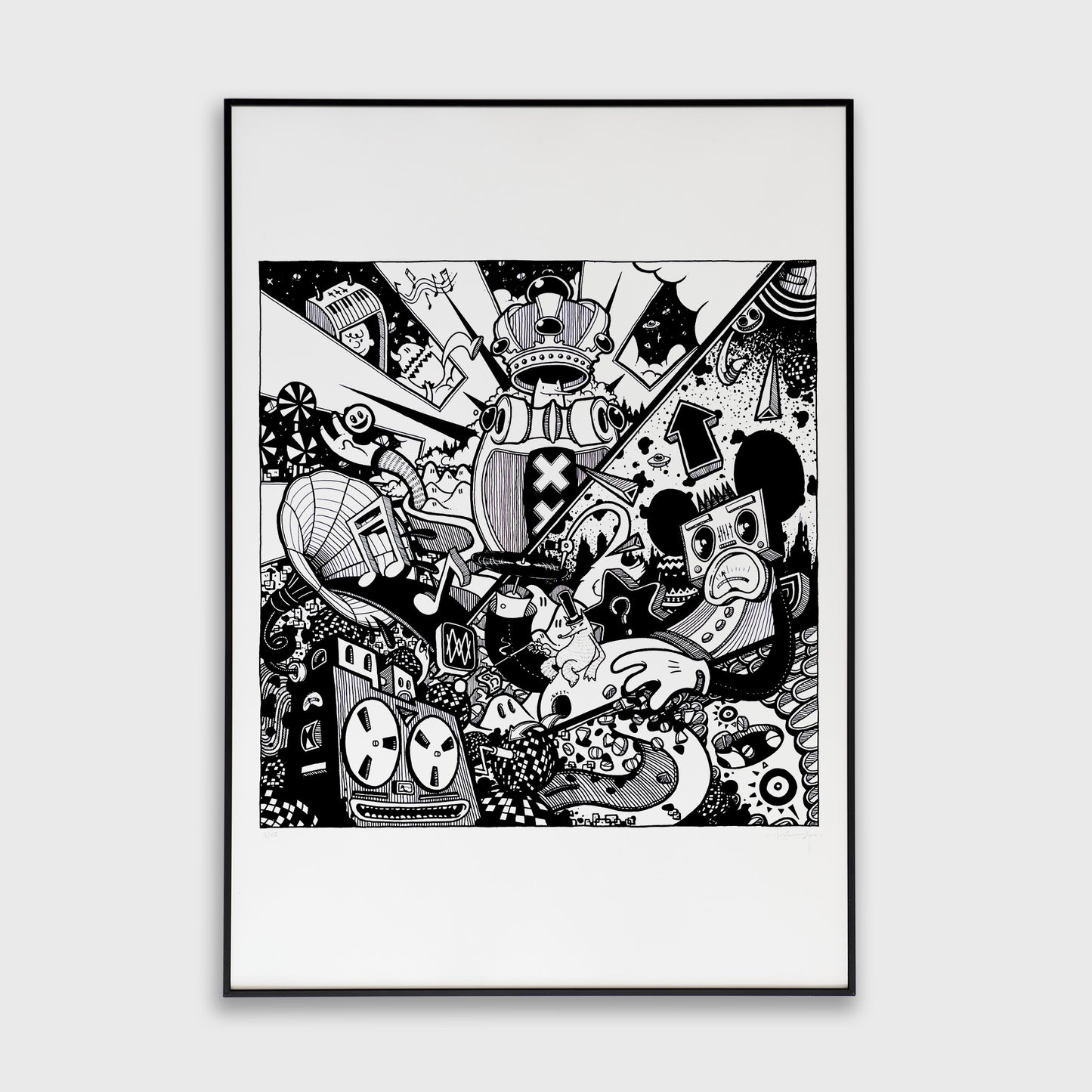 Screenprint Amsterdam After Dark