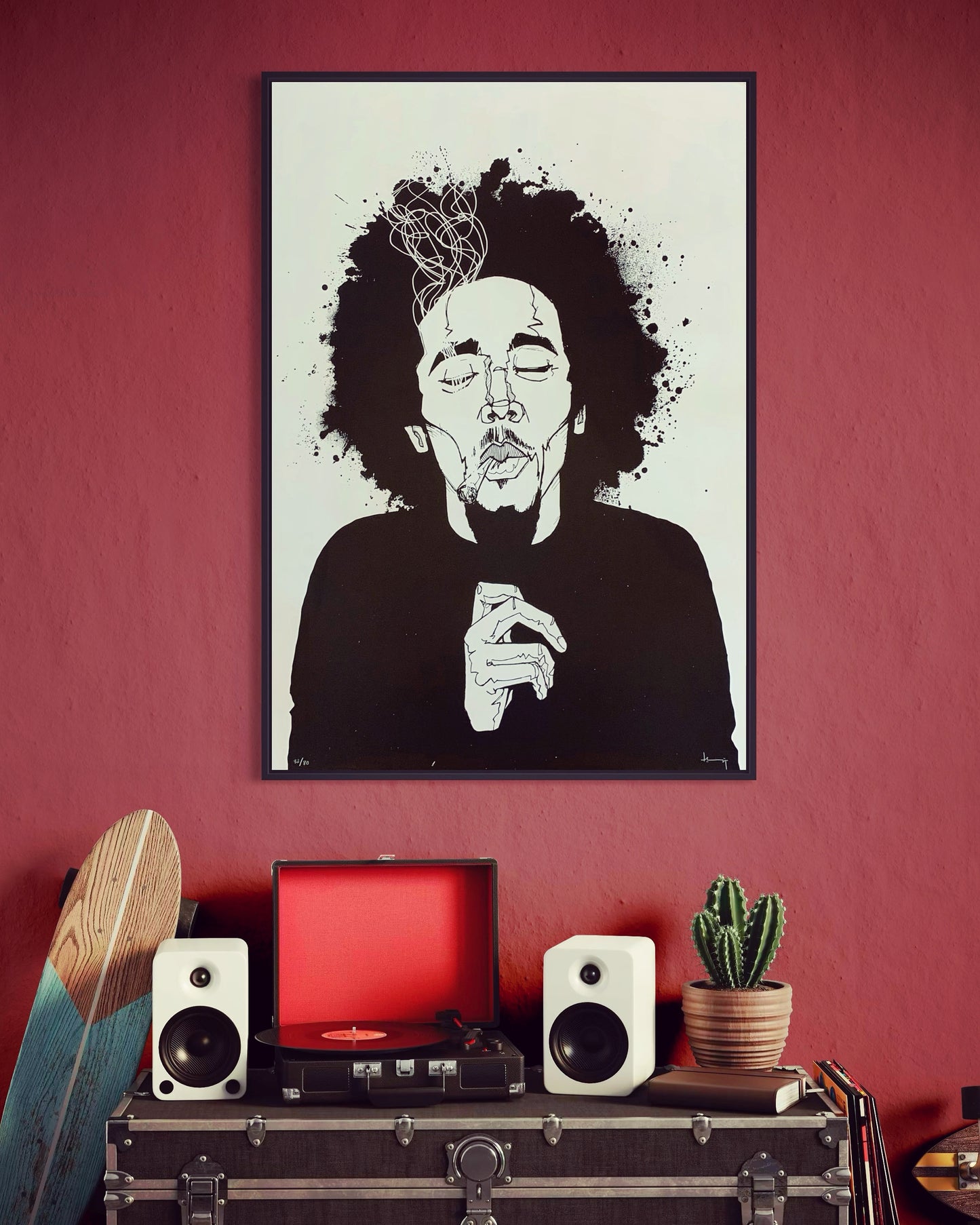 Zeefdruk Bob Marley