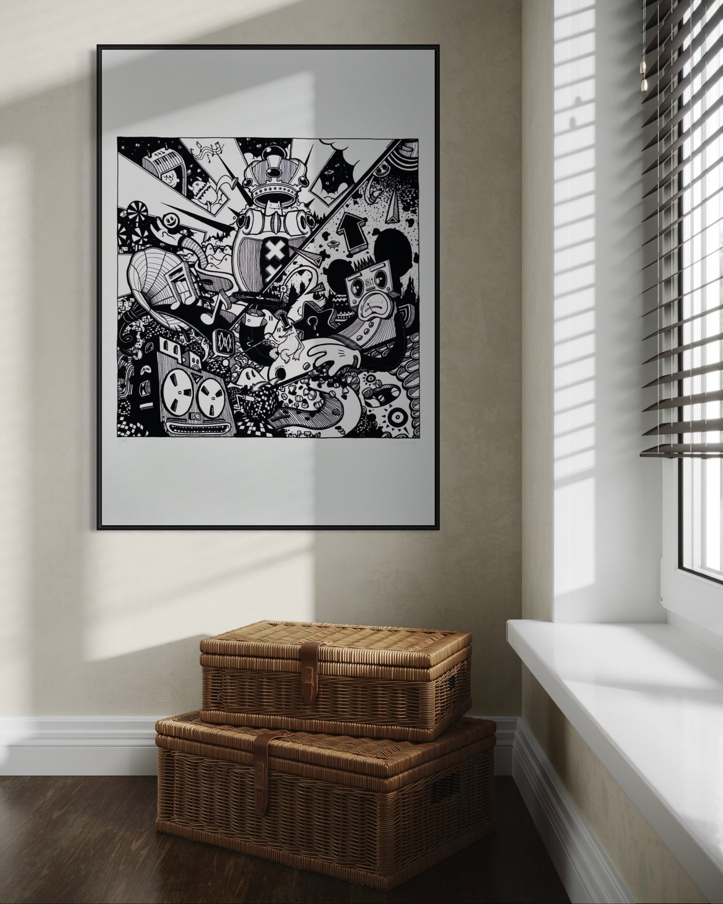 Screenprint Amsterdam After Dark