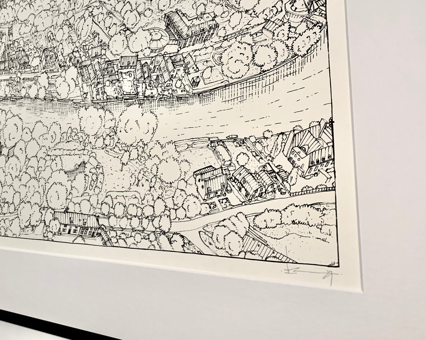 Screen print Loenen aan de Vecht