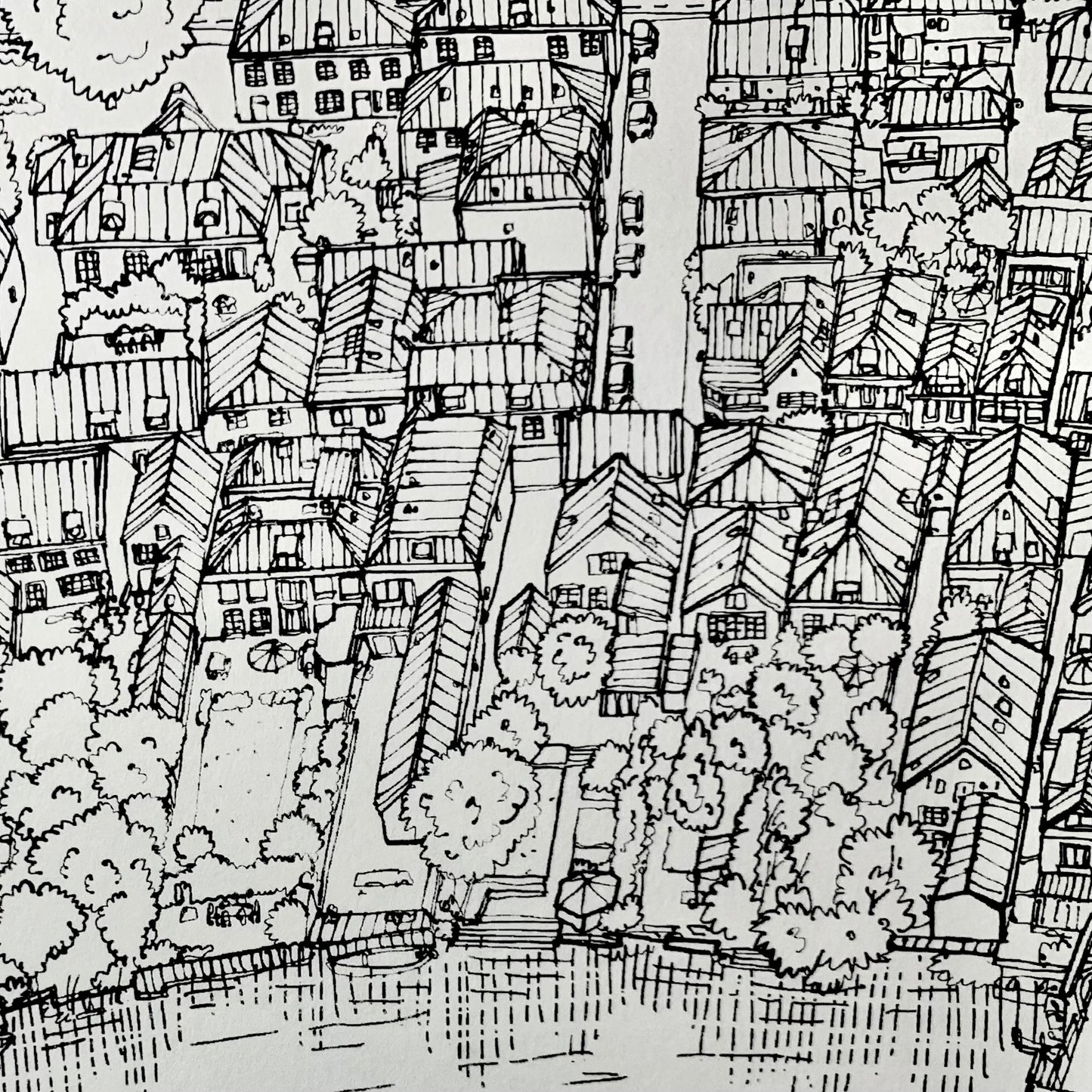 Zeefdruk Loenen aan de Vecht